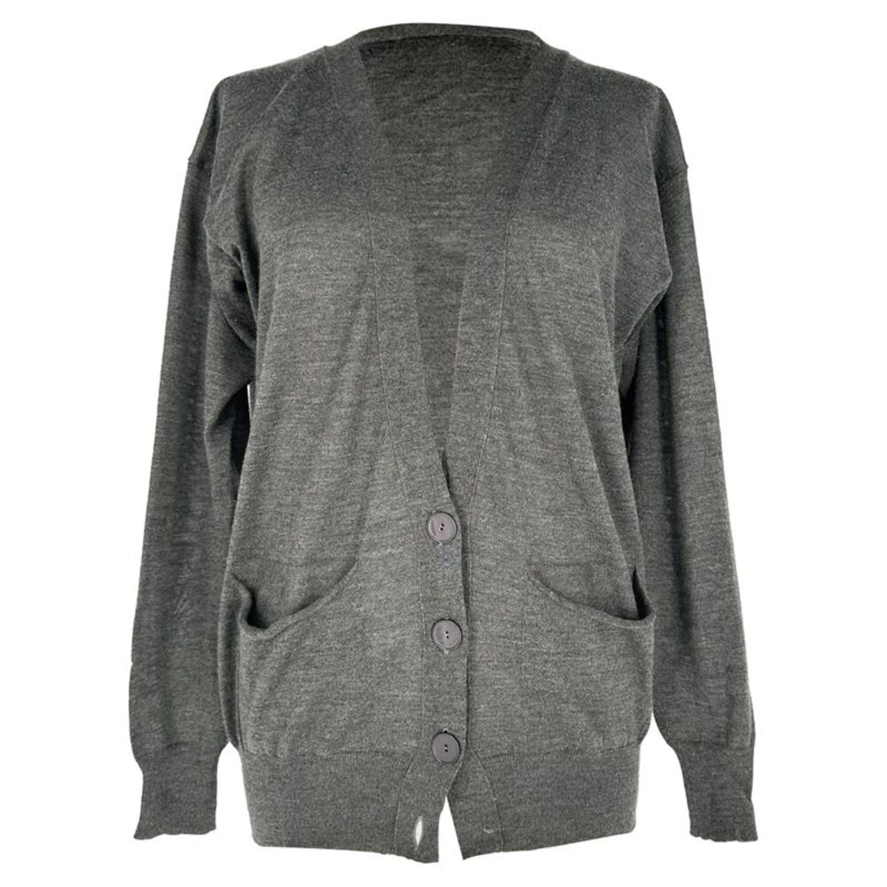 Stella Mccartney Buttoned Cardigan in Grey Cashmere